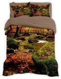 TRAUMSCHLAF Bettw&auml;sche Herbstwald, Renforce, 2 teilig, herrliches Design in