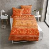 TRAUMSCHLAF Bettw&auml;sche Indi Muskat, Mako Satin, 3 teilig, orientalisches Design