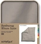 Schlafgut Bettbezug Premium Woven Satin, 100% Baumwolle, Fadendichte 300TC, (1...