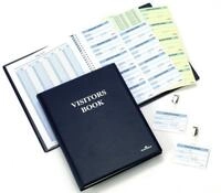 DURABLE Hinweisschild Besucherbuch Visitors Book 300 blau 60x90mm VE=300...
