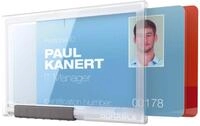 DURABLE Rahmen 19 Ausweish&uuml;lle Pushbox DUO - Kunststoff, transparent, 10 St&uuml;ck