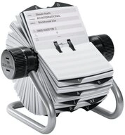 DURABLE Karteikarten 1 Rotationskartei TELINDEX&reg; - silber, 25-teilige