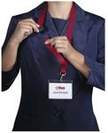 DURABLE Hinweisschild Textilband 20mm mit Karabiner 44cm rot VE=10 St&uuml;ck