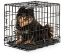 lionto Tiertransportbox faltbar mit Bodenwanne, schwarz, hygienisch mit...