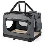 lionto Tiertransportbox Transportbox für Hunde & Katzen, 60 cm x 44 cm x 42 cm, grau lionto Tiertransportbox Transportbox für Hunde & Katzen, 60 cm x 44 cm x 42 cm, grau