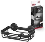 tesa Duschablage ALUXX BLACK Seifenablage, Set 1-tlg., mit Klebel&ouml;sung zur