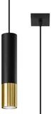 SOLLUX lighting H&auml;ngeleuchte H&auml;ngeleuchte Loopez 1 Schwarz/Gold, Nicht...