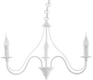 SOLLUX lighting Kronleuchter Kronleuchter Minerwa 3 Wei&szlig;, Nicht enthalten
