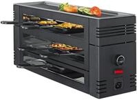 Spring Geschirr-Set Raclette Pizza f&uuml;r 6 46x22x16 cm schwarz, Aluminium