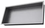 doporro Ablageelement Wandnische Duschwand mit Rand f&uuml;r das Bad aus Edelstahl MBK01