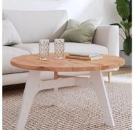 vidaXL Tischplatte vidaXL Tischplatte &Oslash;80x2,5 cm Rund Massivholz Buche