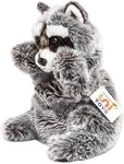 Uni-Toys Kuscheltier Handpuppe Waschb&auml;r - 26 cm (H&ouml;he) - Pl&uuml;sch-B&auml;r -