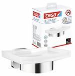 tesa Seifenspender 1 x ELEGAANT Design-Seifenschale, (Komplett-Set, 2-tlg), chrom -