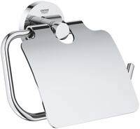 Grohe Toilettenpapierhalter Start, WC-Papierhalter mit Deckel - Chrom
