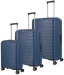 travelite Trolleyset MOOBY 3-teilig Reisekoffer Hartschale, 4 Rollen, (Set), mit