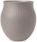 Villeroy & Boch Dekovase Manufacture Collier taupe Vase Perle gross 18 cm...