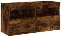 vidaXL TV-Schrank NA Lowboard Medienboard TV- Schrank TV-Wandschrank mit LED...