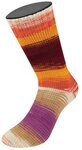 Lana Grossa Cool Wool 4 Socks Print II 7793 burgund/orange/lachsrot/ecru/hellbraun/fuchsia (19537793) Lana Grossa Cool Wool 4 Socks Print II 7793 burgund/orange/lachsrot/ecru/hellbraun/fuchsia (19537793)