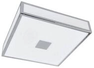 Lindby Deckenleuchten Eniola, Kunststoff Chrom IP44, 2 x 18 W