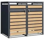 AXI M&uuml;lltonnenbox Lucas (1 x M&uuml;lltonnenbox) grau 80 cm x 116 cm x 132 cm