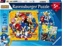 Ravensburger Puzzle Die Abenteuer von Sonic, 147 Puzzleteile, Made in Europe