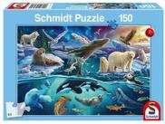 Schmidt Spiele Puzzle Tiere in der Arktis 150 Teile, 150 Puzzleteile