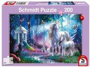 Schmidt Spiele Puzzle Einhornstute mit Fohlen 200 Teile, 200 Puzzleteile