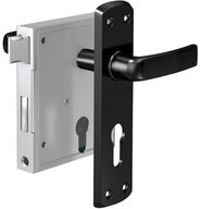BASI T&uuml;rriegel Basi 9900-0003 Stumpfdr&uuml;ckerschloss Silber