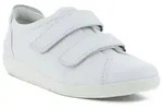 Ecco SOFT 2.0 Klettschuh Halbschuh, Freizeitschuh mit Klettverschl&uuml;ssen wei&szlig;...