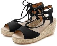 LASCANA Sommerschuh, offener Schuh, Sandale, Sandalette, Keilsandalette mit