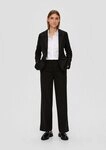 s.Oliver Chinos Hose Regular: Wide Leg Hose aus Viskosemix