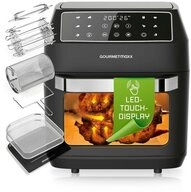 GOURMETmaxx Hei&szlig;luftfritteuse 12 L Airfryer, Fritteuse mit 9 Funktionen,