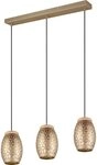TRIO Leuchten LED Pendelleuchte Trio Leuchten Pendelleuchte Bidar 3xE27, beige, Ohne