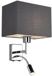 meineWunschleuchte Wandleuchte mit Schalter & Leselampe, H&ouml;he 31cm, Lesearm,
