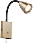 TRIO Leuchten LED Leselampe mit Schalter und Stecker, H&ouml;he 23,5cm,...
