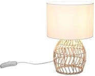 Reality Leuchten LED Nachttischlampe, Dimmfunktion, LED wechselbar, Warmwei&szlig;,