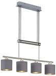 TRIO Leuchten LED Pendelleuchte, Dimmfunktion, LED wechselbar, Warmwei&szlig;,