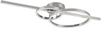 TRIO Leuchten LED Deckenleuchte MONTILLA, 3-flammig, 100 x 40 cm, Chromfarben,
