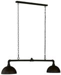 FISCHER & HONSEL LED Pendelleuchte aus Metall im Rohrdesign, Breite 87cm,
