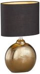 FISCHER & HONSEL LED Nachttischlampe, LED wechselbar, Warmwei&szlig;, Lampen-Fu&szlig; Keramik