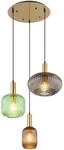 GLOBO LIGHTING LED Pendelleuchte, LED wechselbar, warmwei&szlig;, ausgefallene...