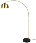 TRIO Leuchten LED Bogenlampe, Dimmfunktion, LED wechselbar, Warmwei&szlig;, gro&szlig;e