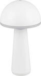 Reality Leuchten LED Tischleuchte FUNGO, H 31 cm, Wei&szlig;, Kunststoff, Metall,