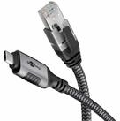 Goobay GOOBAY Ethernet-Kabel CAT6 USB-AC 3.1 auf RJ45 2m Konverterkabel