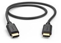 Hama Ladekabel, USB-C - USB-C, 0,5 m, Schwarz (00201706) USB-Kabel