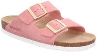Pantolette ROHDE "SUNNYS N12", Damen, Gr. 36, rosa (rose), Veloursleder, Schuhe