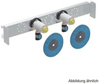 GEBERIT Wasserrohr Geberit FlowFit Anschlusswinkel 90&deg; vormontiert 2-fach, 20 mm x