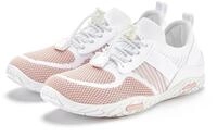 Sneaker LASCANA "Slip-On-Sneaker, Sommer Sneaker", Damen, Gr. 41, rosa (wei&szlig;,