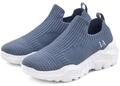 Sneaker LASCANA "Slip-On-Sneaker", Damen, Gr. 36, blau, Obermaterial: 100%