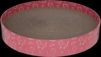 Kerbl Tierhaus Kerbl Katzenkratzbett Circle aus Pappe (Katzenbett, pink, &macr;34cm)